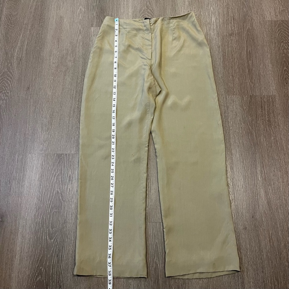 Giorgio Armani tan straight leg pants made in Italy - Picture 3 of 12